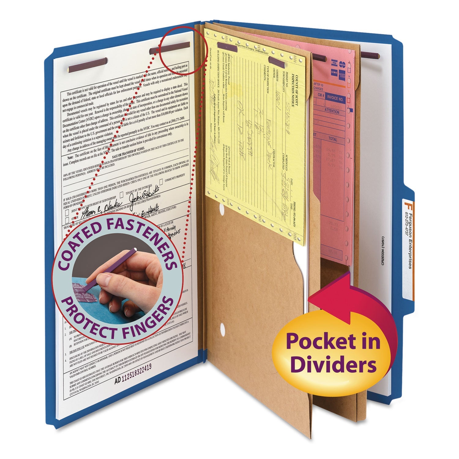 smead-6-section-pressboard-top-tab-pocket-style-classification-folders-w-safeshield-fasteners-num-smd19077_1